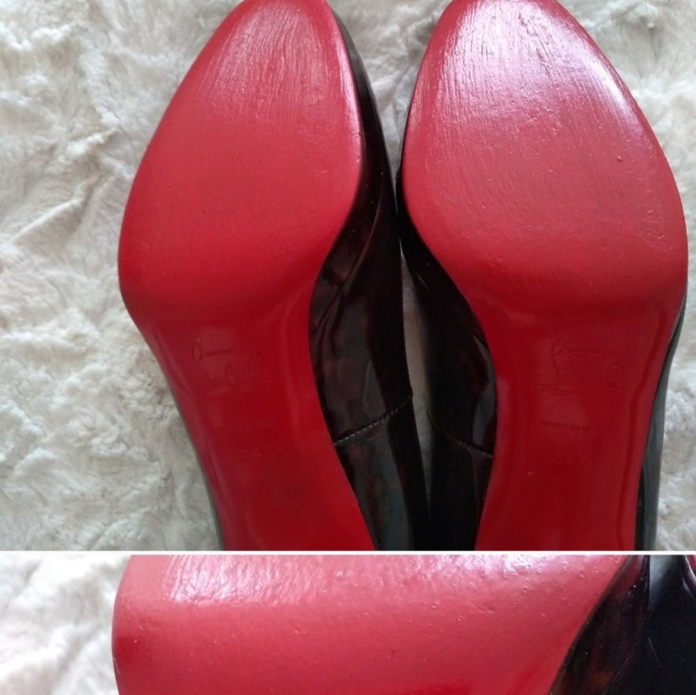 **She FANCY YES! Christian Louboutin Pro-rata 90 patent heels - Picture 5 of 9